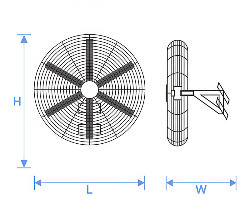HVLS-Industrial-Wall-Mounted-Fan-With-Remote HVLS-Industrial-Wall-Mounted-Fan-With-Remote