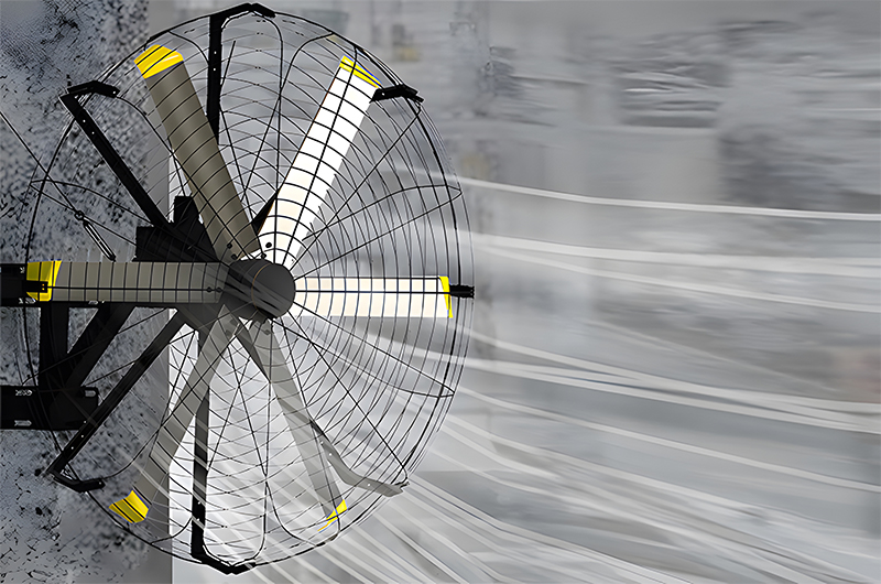 HVLS-Industrial-Wall-Mounted-Fan-With-Remote HVLS-Industrial-Wall-Mounted-Fan-With-Remote